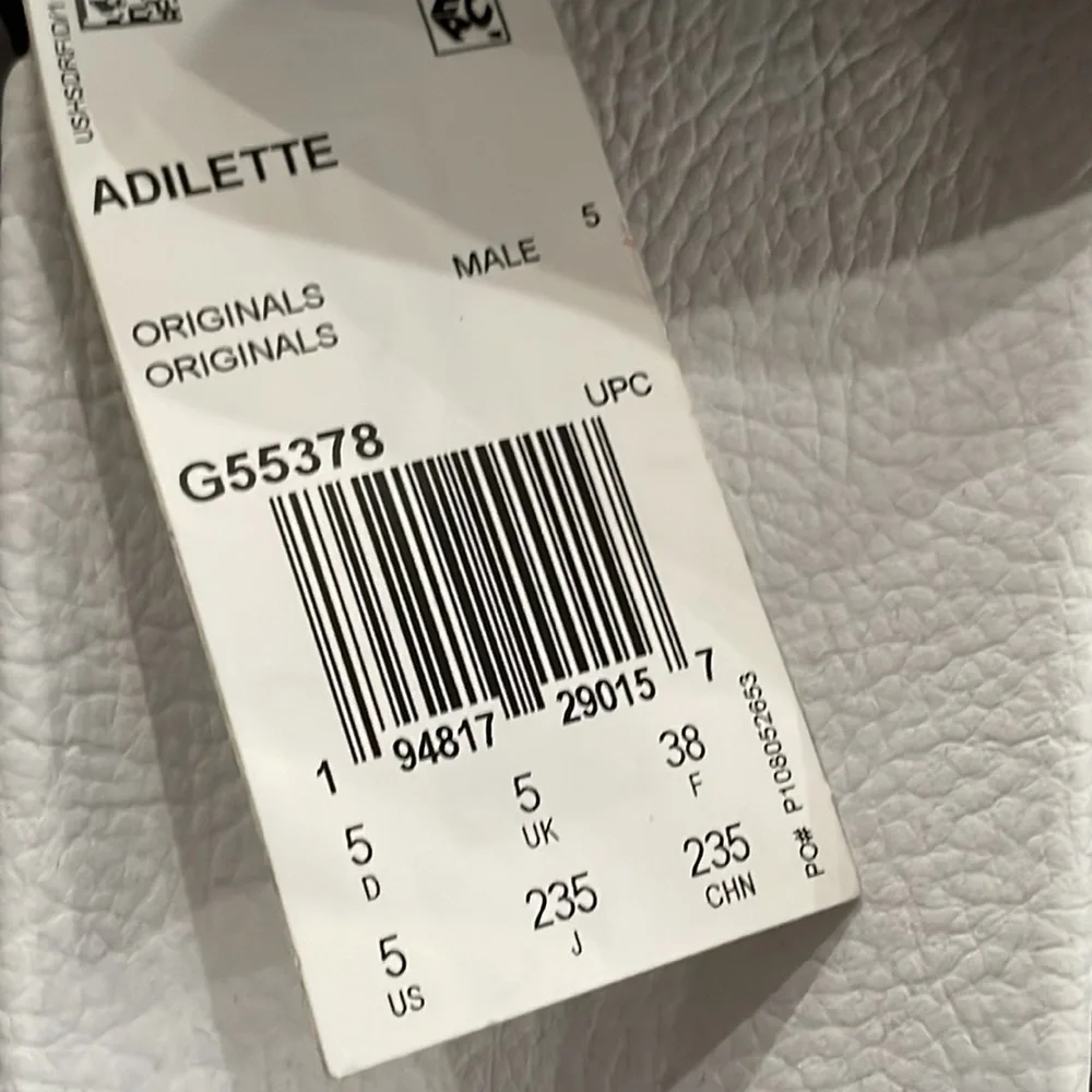 ADIDAS Originals Adilette Italy Slides G55378‎ Sandals Size 5 NWT NWOB Tricolor